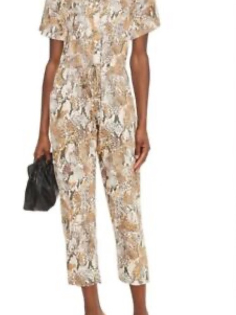 Enza Costa gold snake jumpsuit